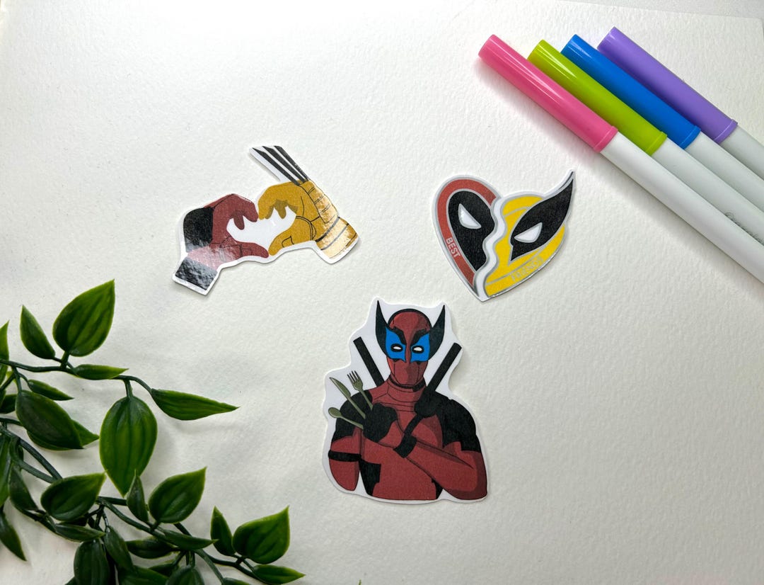Deadpool & Wolverine Inspired Stickers - Etsy