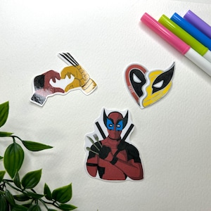 Deadpool & Wolverine Inspired Stickers