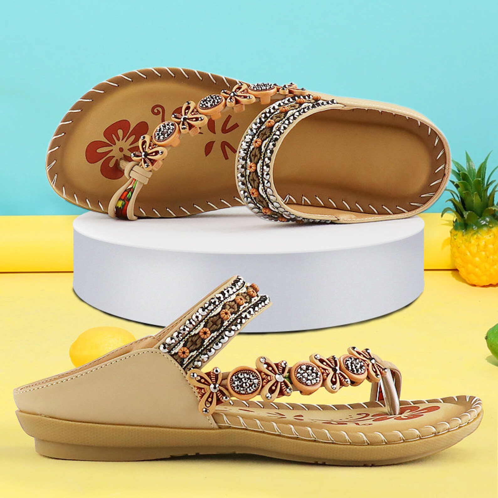 trendy wedge sandals 2021