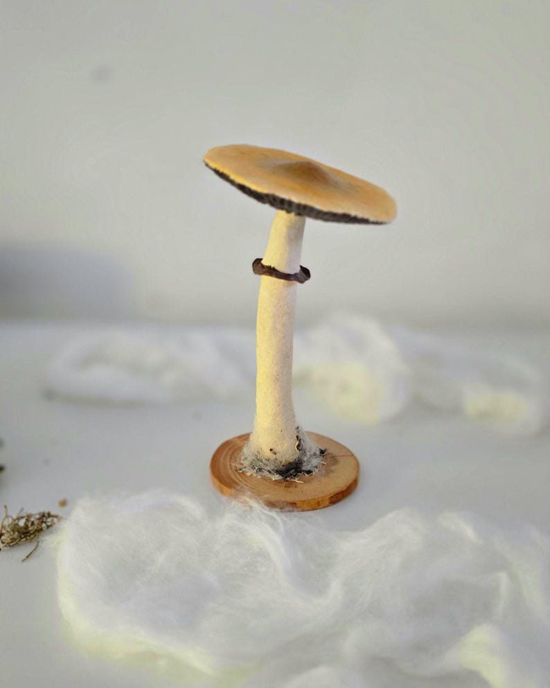 Prezent dla miłośnika grzybów psilocybinowych Figurka z magicznymi grzybami przebudzenia Złote nauczycielki Wiszące ozdoby z magicznymi grzybami Figurka z grzybami psylocybinowymi zdjęcie 16