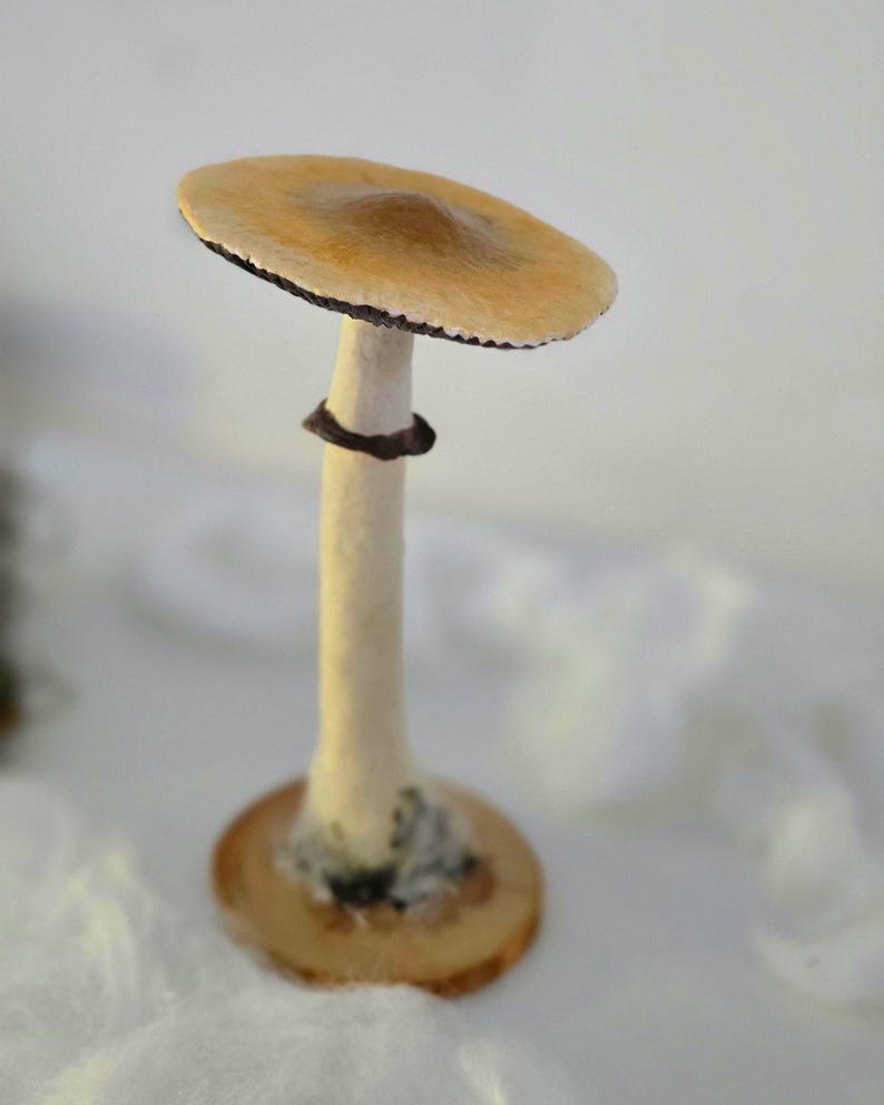 Psylocibe cubensis mushroom figurine Magic shrooms Psilocybin Golden teachers statue Blue Meanie Psychedelic magic mushroom Aztec figurine image 17