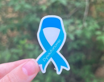 Dysautonomia Awareness Ribbon Sticker, Postural Orthostatic Tachycardia Syndrome Sticker, POTS Sticker, Spoonie Sticker, Hospital Gift