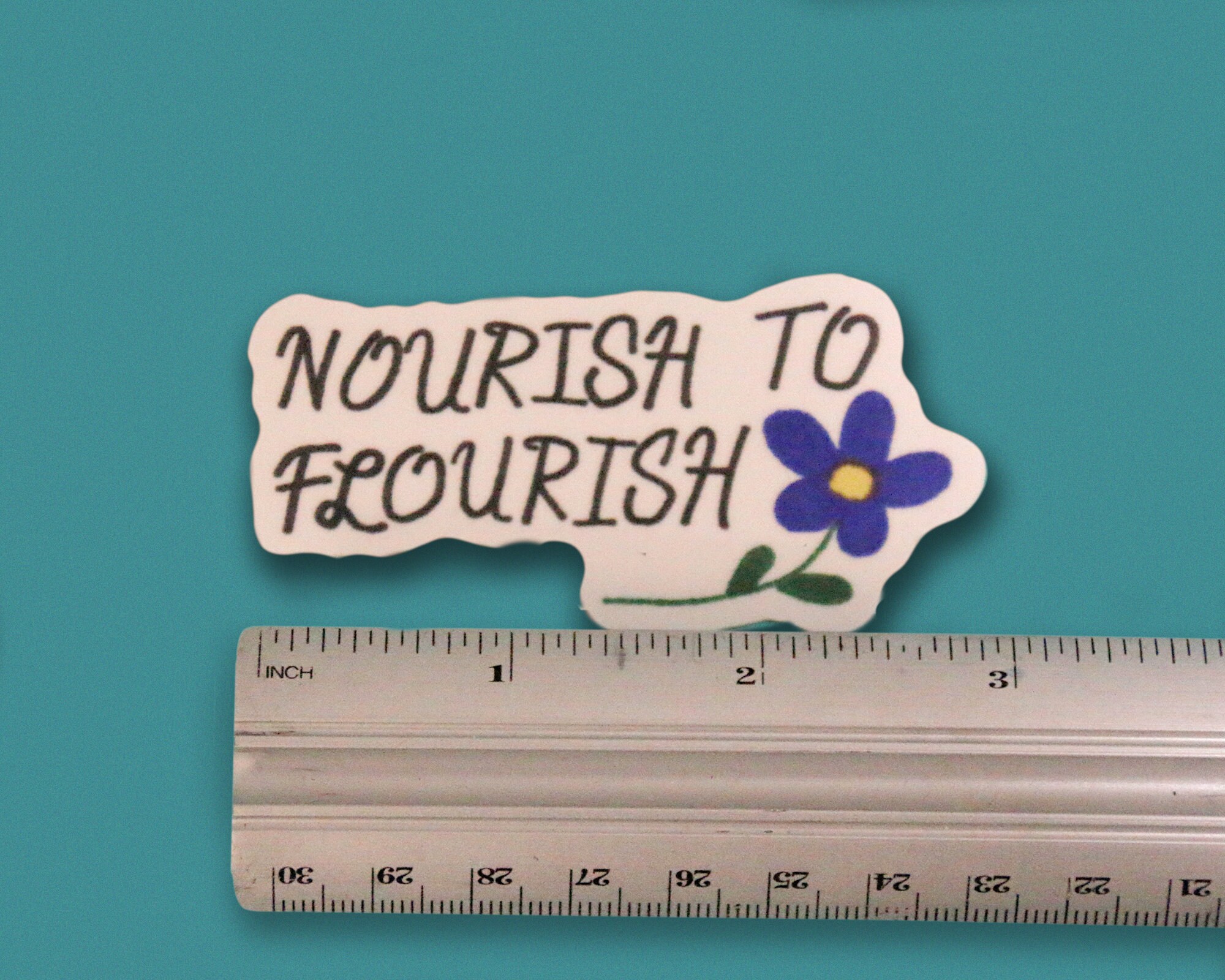 Nourish to Flourish Sticker, Eating Disorder Recovery Sticker, Anorexia ...