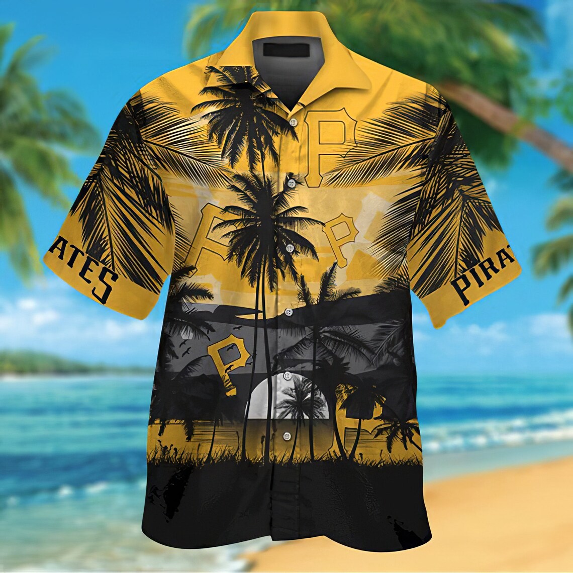 Pittsburgh Pirates Hawaii Shirt Fireball Button Hawaiian | Etsy