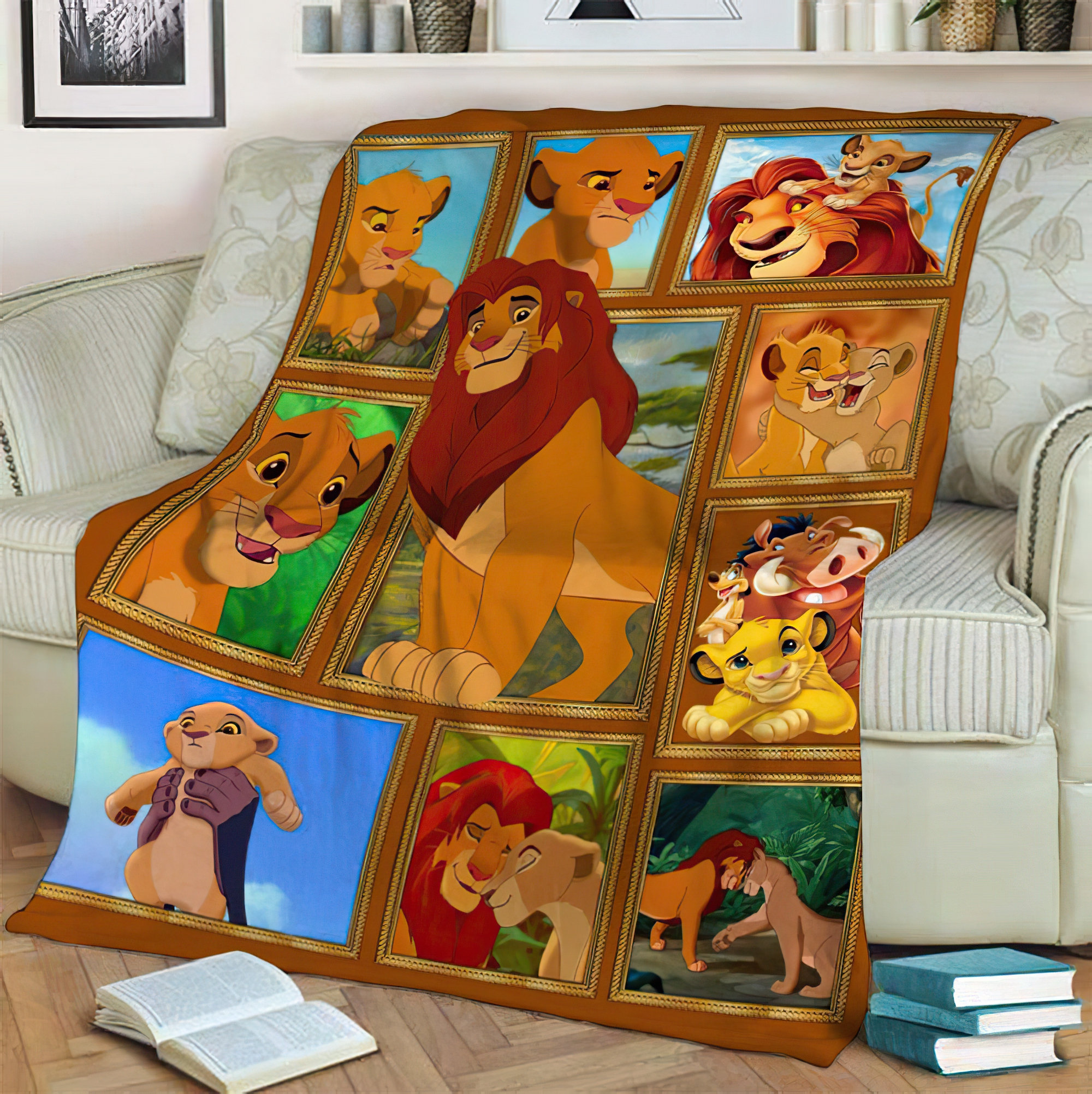 The Lion King Quilt Blanket The Lion King Fleece Blanket Etsy