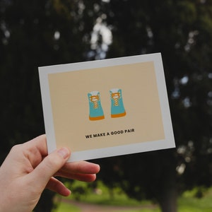 Funny Valentines Card - We Make a Good Pair, Anniversary Card
