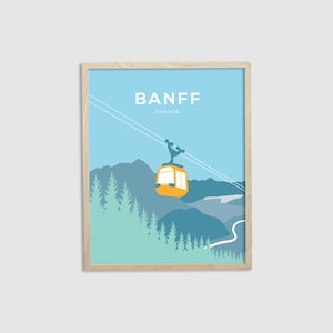 Banff Gondola Print - Banff Print - Sulphur Print - Banff National Park - Canadian Rockies Print - 8&quot;x10&quot;, 12&quot;x16&quot;, 16&quot;x20&quot; - Made in Banff
