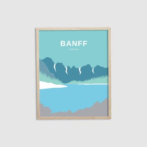 Banff Moraine Lake Print - Banff Print - Banff National Park - Canadian Rockies Print - 8&quot;x10&quot;, 12&quot;x16&quot;, 16&quot;x20&quot; - Made in Banff