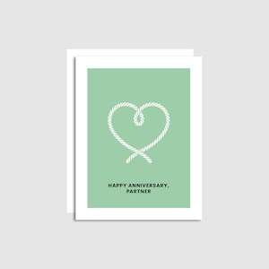 Anniversary Card - Happy Anniversary Partner - Cute Anniversary Card - Love - Made in Banff