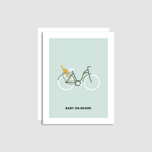 Baby on Board - New Baby Card - Funny Baby Card - Congratulations Baby Card - Greeting Card - Made in Canada - Made in Banff - Banff card
