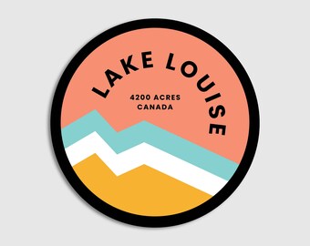 Lake Louise Ski Resort Vinyl Sticker – Banff Souvenir