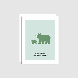 Heureux que tu sois mon papa ours - carte de fête des pères - carte pour papa - carte Punny pour papa - carte d'anniversaire papa - papa merci - fabriqué à Banff
