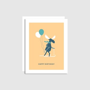 Anniversaire de ski d'orignal - carte d'anniversaire - carte d'anniversaire drôle - carte d'anniversaire de petit chien - anniversaire d'aventure - fabriqué à Banff