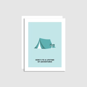 Wedding Card - Here's to a Lifetime of Adventures - Cute Wedding Card - Wedding Adventure - Congratulations Wedding Card - Made in Banff