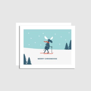 Carte de vœux - Joyeux Chrismoose - carte de Noël - carte de Noël Punny - carte de Noël drôle - fabriquée à Banff