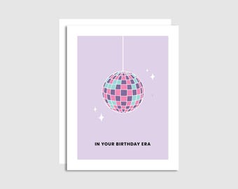Disco Ball Birthday Card - 'In Your Birthday Era'