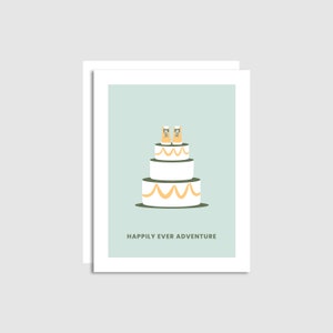 Wedding Card - Happily Ever Adventure - Cute Wedding Card - Wedding Adventure - Congratulations Wedding Card - Made in Banff - Banff card