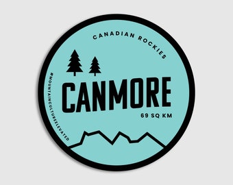 Canmore Vinyl Sticker – Nature Souvenir, Banff Made