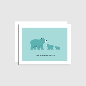 Mama Bear - Mothers Day Card - Card for Mom - Thank You Mom - Birthday Card for Mum - Made in Banff