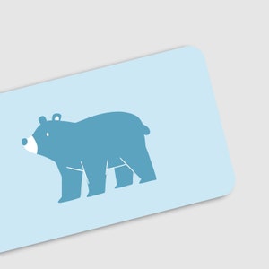 Mini Notes Bear - Thank You Notes - Minimalist Stationery - Lunch Box Notes - Bulk Card Pack - Wedding Thank You - Blank Stationery
