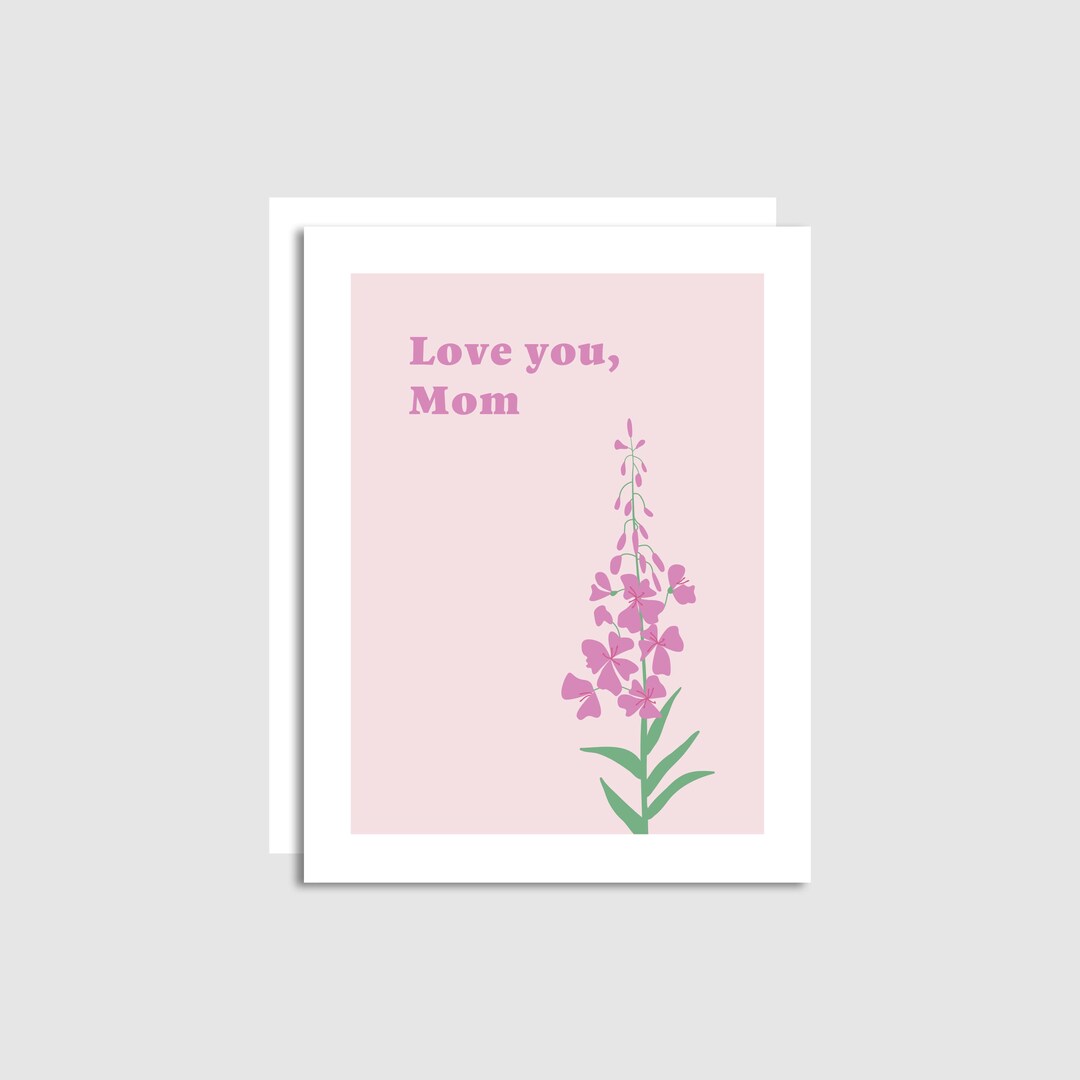 Love You, Mom - Mothers Day Card - Card for Mom - Thank You Mom ...