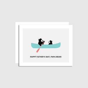 Papa ours - carte de fête des pères - carte pour papa - carte Punny pour papa - carte d'anniversaire pour papa - remerciement pour papa - fabriqué à Banff
