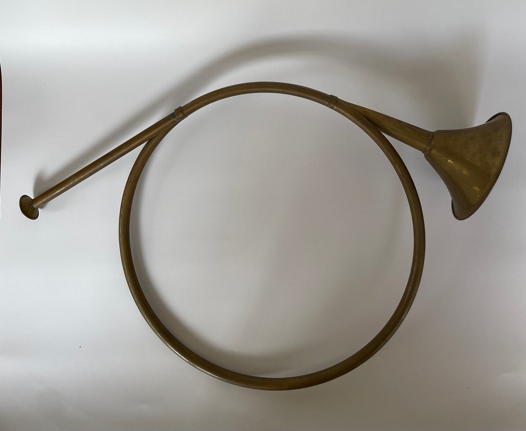 Vintage Brass Horn Christmas Decoration Etsy