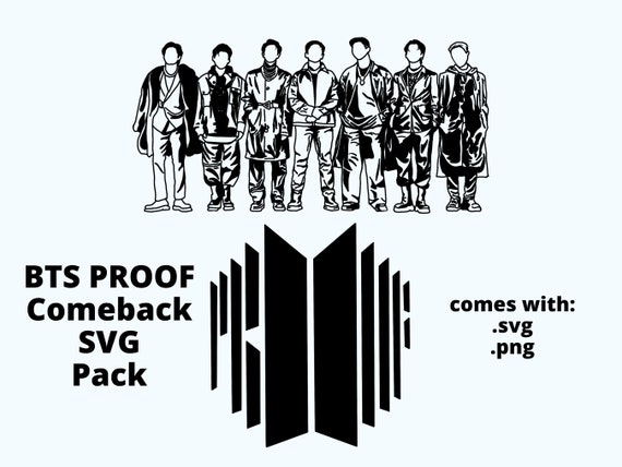 BTS Proof Album Comeback Svg Png Logo Pack We Are Bulletproof Bt21