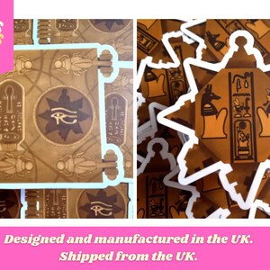 Lote de 2 - Libro de los Vivos - Llave de Hamunaptra - Vinilo Adhesivo - Calcomanía - Portátil - Botella de Agua - La Momia - 1999 imagen 1