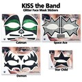 KISS Glitter Face Mask Stickers: Halloween Costume