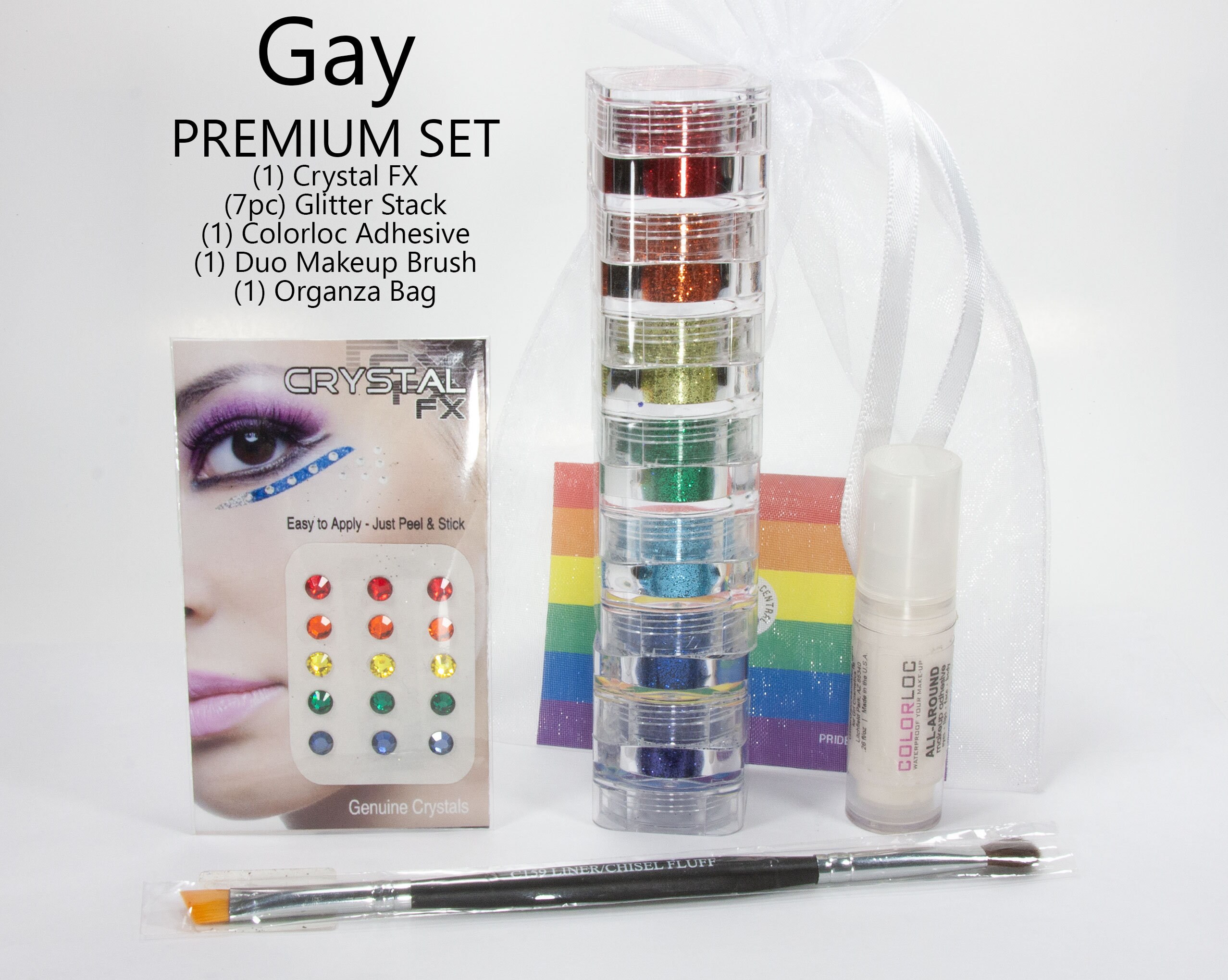 Gay Pride Glitter Kit LGBTQ Pride Inspired Gay Flag Etsy