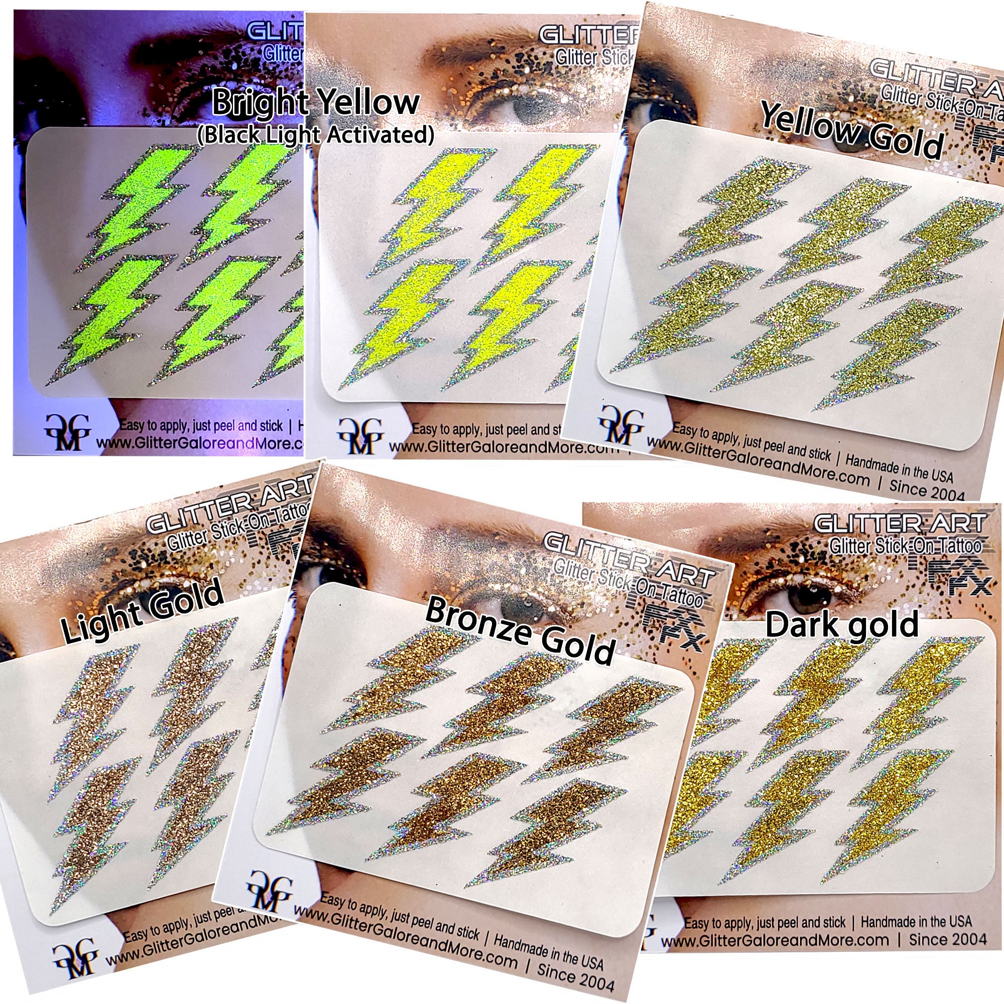 Luminous Butterfly Tattoos for Kids - 14 Sheets Glow Seychelles | Ubuy, image size:2000x2000