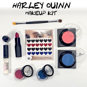 Harlequin Halloween Costume, Joker Squad Makeup