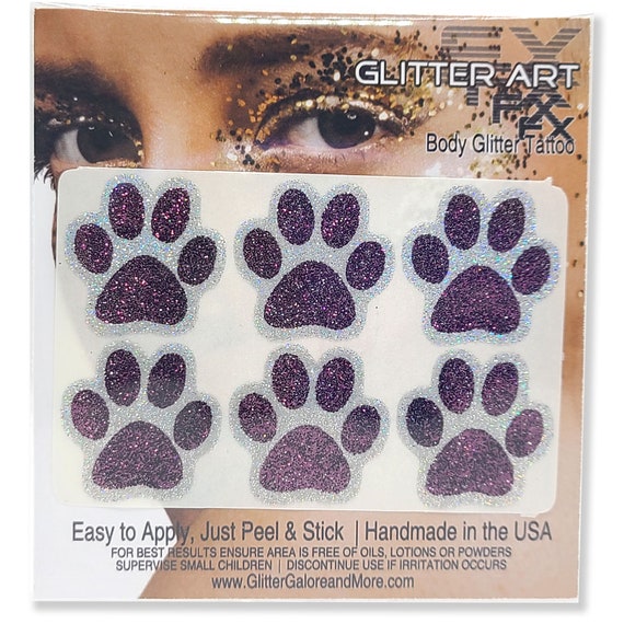 Cheer Glitter Tattoos for Face, Custom Star Glitter Stickers for
