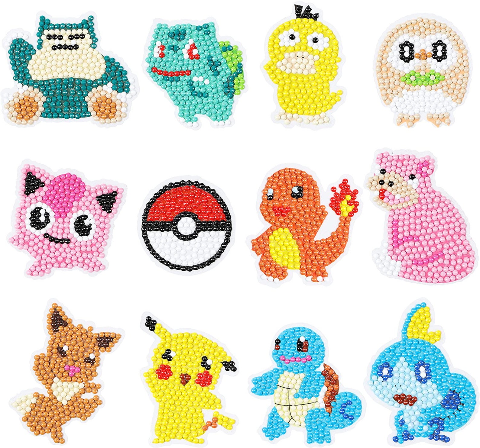 Diamond Painting Kit Pokemon Stickers Etsy