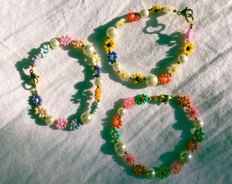 BUBBLES - Personalized flower bracelet