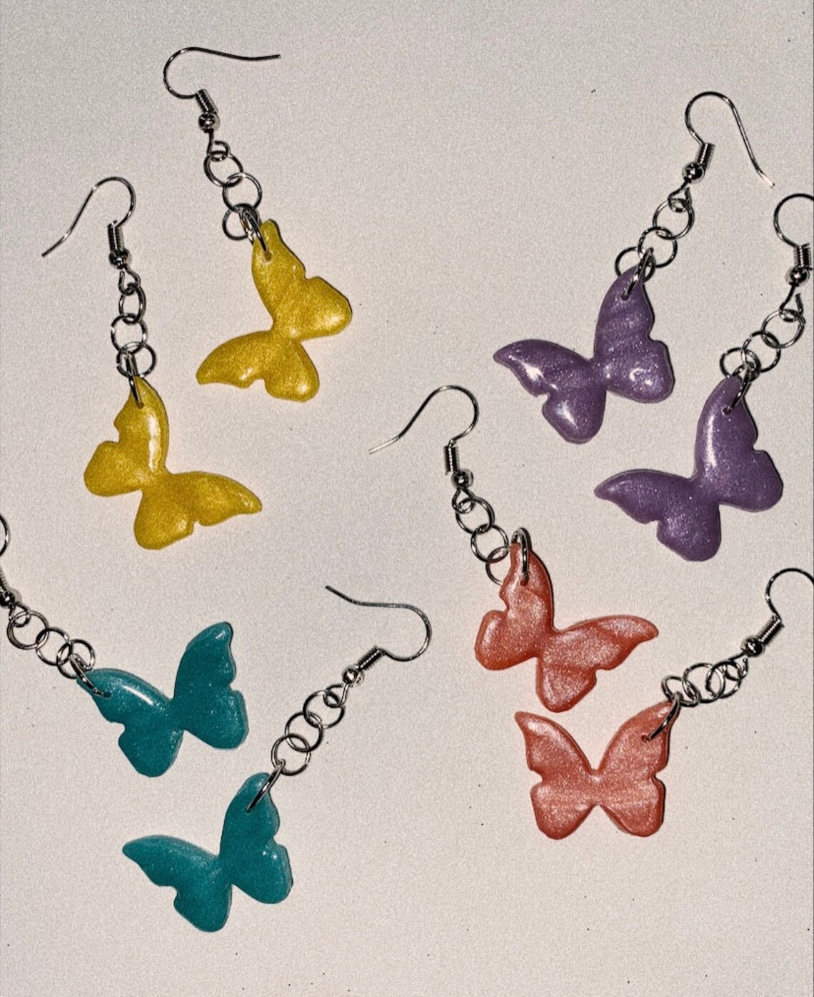 Polymer Clay Butterfly Earrings Polymer Clay Earrings Etsy