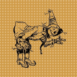 Scarecrow svg, Halloween Clipart, Fall PNG Thanksgiving Svg silhouette Autumn Svg digital Vector PNG cut file Scarecrow printable,