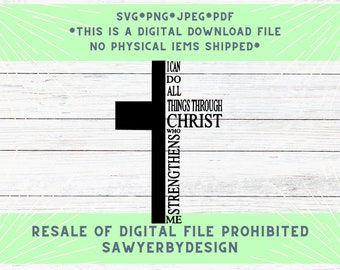 Cross svg, Jesus svg png, Cross Bibe Scripture svg, Cross Jesus Love SVG, Bible Verse, Cut Files for Cricut, Religious SVG God Faith Digital