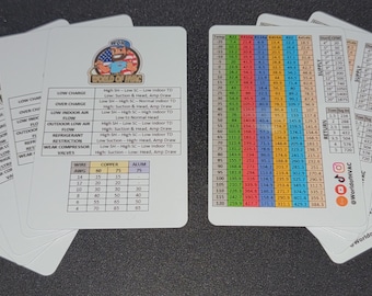 10 pack - HVAC Quick Reference Card