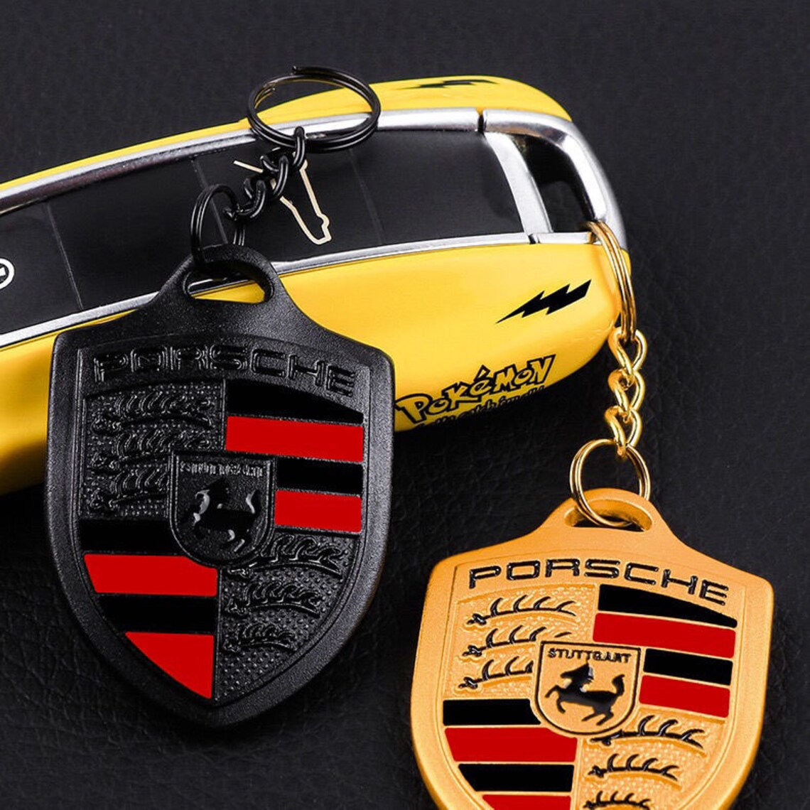 PorscheStuttgartKeychain metal brand new Porsche Porsche Etsy