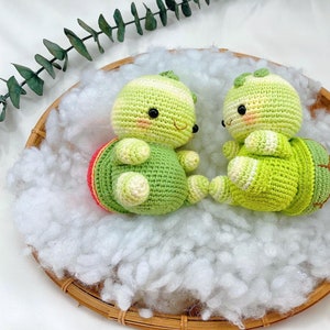 Cute Baby Sea Turtle Crochet - Turtle Amigurumi, Crochet Sea Turtle, Tortoise Plush Toy, Turtle Crochet, Cute Couple Keychain