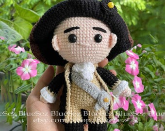 Peluche musical personalizado de George Washington de Hamilton 2025, muñeco de ganchillo de George Washington, muñeco musical de George, muñeco de ganchillo hecho a mano