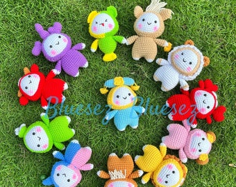 12 Zodiac Crochet - Zodiac Keychain, Mini Zodiac gift,  birthday gift, Zodiac Plush, 12 zodiac signs crochet dolls