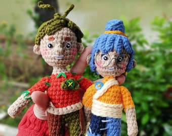 Ci vogliono due Crochet - Bambole ispirate a Cody e May, Amigurumi del personaggio del gioco, May & Cody Crochet Dolls, Bambola di pezza personalizzata