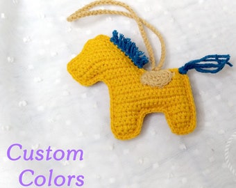 Crochet Horse Bag Charm - Handmade Horse Bag Charm, Keychain Crochet, Keyring, Cute Gifts Mult-Color Options, Tree Ornament