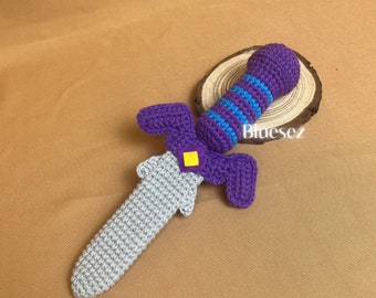 Peluche Master Sword - Legend of Zelda Master Sword, Zelda Master Sword Amigurumi, Link Master Sword, sans danger pour les enfants, jouet au crochet