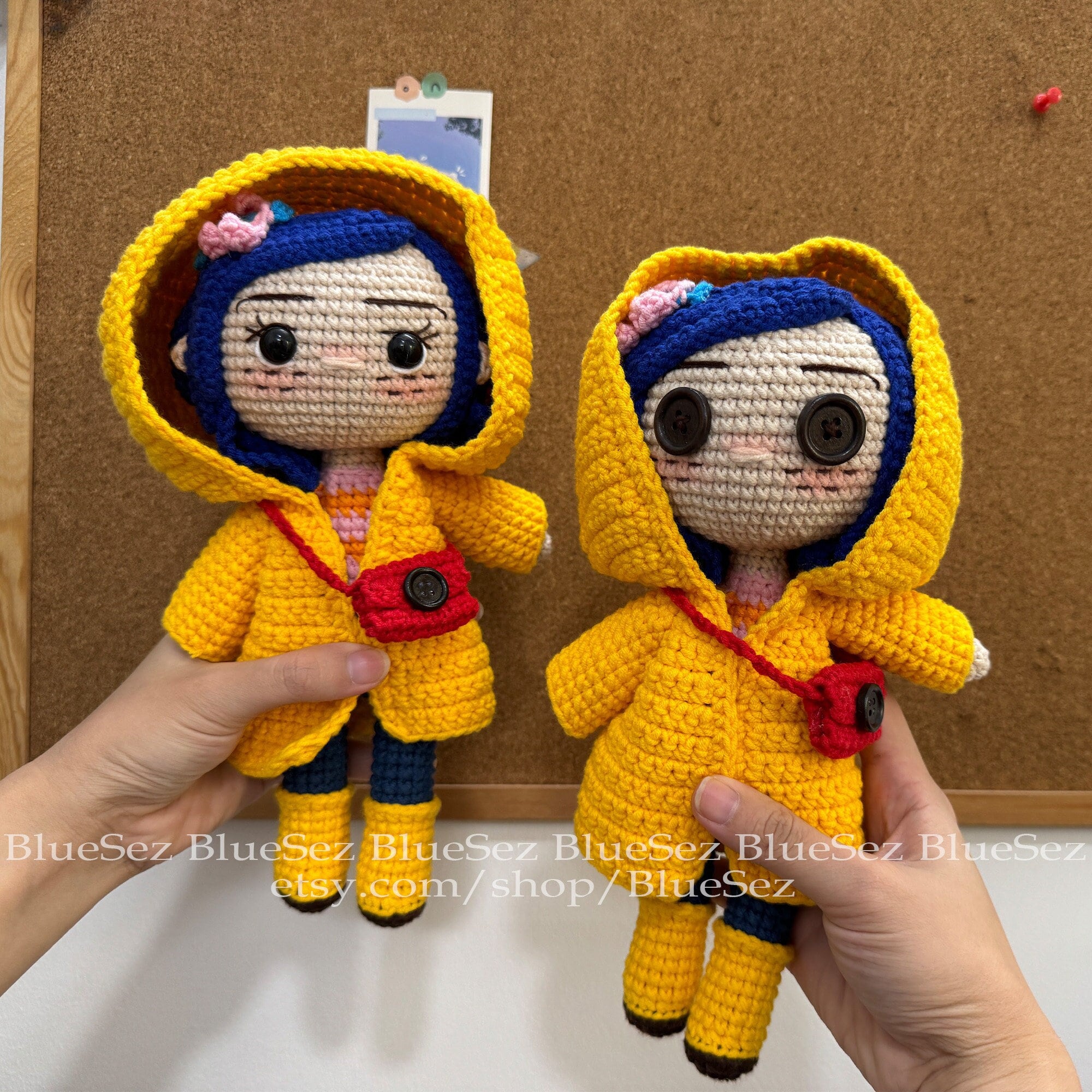 Crochet Coraline Doll Mini Coraline Coraline Inspired Plush Doll Coraline Plushie Cartoon Doll Crochet Handmade Crochet Doll Etsy