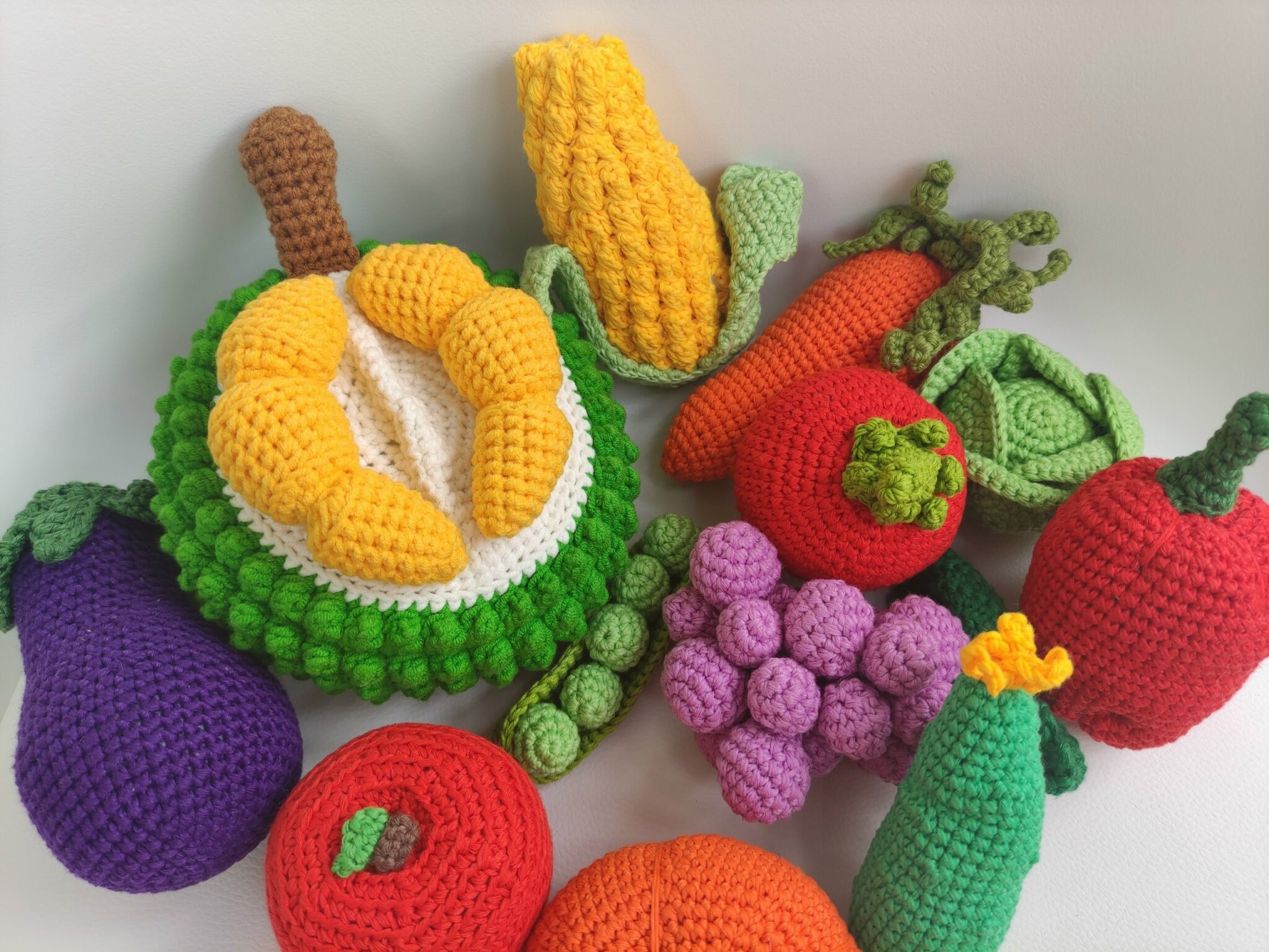 Handmade Crochet Ornament Cute Fruits And Vegetables Crochet - Temu Mexico