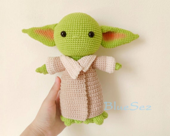 Baby Yoda Crochet Doll Baby Yoda Inspired Amigurumi Star Wars